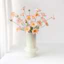ZYTUYO 6PCS Champagne Pink Poppy Flowers Artificial Faux Flowers with Silk Stems Poppies Spring Bouquets for Home Party Halloween Centerpiece Table Baby Shower Decor