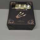 N9R 160pcs Gold Plastic Silverware - Gold Plastic Utensils Set - Tableware Flatware Kit 80 Forks, 40 Spoons, 40 Knives Disposable Cutlery Set for Party, Wedding, Birthday