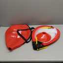 Poray Soccer Goal for Kid Easy-up Set of Two Portable Soccer Net 210D Oxford with 8 Field Marker Cones Extra Stakes Fun for Backyard and Soccer Training