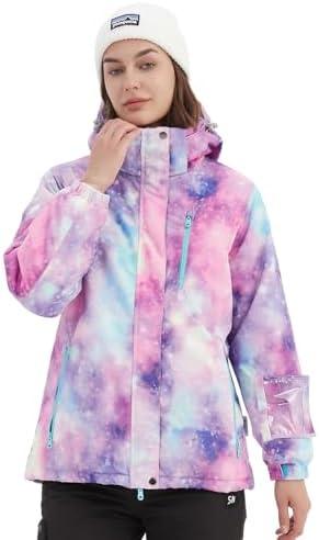 BGX Women's Ski Suit Windproof Waterproof Snowboard Colorful Printed Ski Snow Winter Jacket S