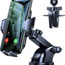 VICSEED [No.1 Powerful Suction] [Rally Racing-Grade Stability] Phone Holders for Your Car 2026 Upgraded Car Phone Holder Mount Truck Stand for Dashboard Windshield Vent for iPhone Samsung All Phones (Black)