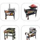 Grill Table For Blackstone Griddle 22 and 17 Inch, Grill Carts Outdoor With Wheels, Heavy-Duty Grill Stand, Foldable Quickly Blackstone Stand Suitable for Travel/Camping And Outdoor Meals