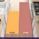 DEXI Kitchen Floor Mats Cushioned Anti Fatigue, 23x59 Large Wide Standing Comfort Runner Rug Waterproof, Marble Memory Foam Padded for Front Sink Laundry, Dark Grey