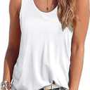 OFEEFAN Shirts, Women’s Mini-Ribbed Cotton Tank Tops, Women’s Sleeveless T-Shirts, Women’s T XXL