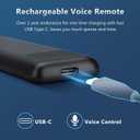 Rechargeable Voice Remote for Samsung Frame Solar Crystal QLED OLED Neo UHD CU8000 DU8000 CU7000 DU7200 Q60C/D Q70C/D Q80C/D QN85C/D QN90C Magic 4K 8K Smart TV Remotes Control Replacement BN59-01432A