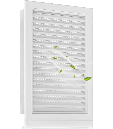 16"x22" Gable Vent Aluminum Alloy – Durable Attic, Garage & Shed Ventilation, Integrated Metal Screen to Stop Critters, Anti-Condensation Design, Opening 14"x20" White