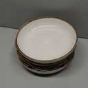 GBHOME 9.5'' Large Pasta Bowls, 42 Ounce Stoneware Salad Bowls for Kitchen, Ceramic Serving Bowls With Textured Pattern for Pasta, Fruit, Stews, Noodle, House-warming Gift, Set of 4-Off White