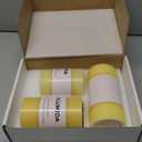 Ivory Pillar Candles Set of 3 - Hand-Poured Unscented Candles, 4", 5", 6" Smokeless Decorative Candles for Home, Set of 3 in Different Sizes