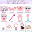 Axolotl Gifts for Girls, Axolotl Toys with Fluffy Diary, Sticker, and More Stuff - Gifts for Kids 6-8 Year Old, Christmas Birthday for Girls Age 3 4 5 6 7 8 9 10 Years Old