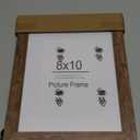 kennethan 8x10 Picture Frame Rotten Brown, Wooden Frame with white mat, For Tabletop and Wall Mounting Display for Home, Office,Gallery,Holiday with Photos, Posters