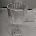 32pcs CLEAR Plastic Wine Glasses Vintage Ribbed Pattern Party Events Decorations