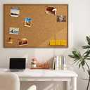 FunStick 24"x118" Large Cork Board Sheets Rolls with Adhesive Backing for Walls 1.5mm Thick Wood Corkboards Peel and Stick Cork Bulletin Boards Wall Paper Decor for Office Dorm House Wall Tiles Crafts