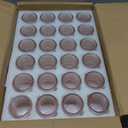 24 Pack Clear Glass Votive Candle Holders, Vintage Candle Holder for Floating Candle, Tealight Candle Holder for Table Centerpieces Home Bridal Shower Birthday Christmas Table Decoration (Pink)