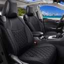 Huidasource Custom Fit RAV4 Car Seat Covers Full Set, Waterproof Front&Rear Seat Cushion Fit for 2019-2024 Toyota Rav4 XLE LE XLE Premium Limited(Not for Hybrid/Adventure/TRD Off-Road/Prime, Black)