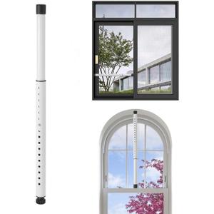 Sliding Door Security Bar for Sliding Glass Door 17-50 inch Adjustable Window Security Bar Heavy Duty Patio Door Security Bar Child Proof Anti Lift Door Jammer with Rubber Tips Home Apartment Hotel