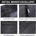 HOLYLUCK Foldable Travel Duffel Bag For Women & Men Luggage Great for Gym -55L, black