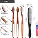 50 Pcs Disposable Toothbrushes with Toothpaste and Comb Individually Wrapped,10g Travel Toothpaste,7inch Black Hair Comb,Toothbrush and Toothpaste Bulk for Hotel,Homeless,AirBnb,Shelter,Charity