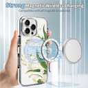 Clear Magnetic Case for iPhone 16 Pro Max, Slim Anti-Yellow Transparent Cover, Military Grade Protection, Phone Cases for iPhone 16 Pro Max, Lily of The Valley
