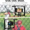 Cell Phone Fence Mount with Shade, Game Recording Mounting Kit Works with Gamechanger, iPhone, Mevo Start, Phones, and GoPro, for Recording Baseball,Softball and Tennis Games