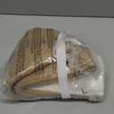 11" Wicker Plant Basket, Jute Spliced Cotton Rope Woven Basket Planter for 10 inch Pot, Indoor Decorative Flower Pot Cover, Boho Bin for Artificial Trees, Small Round Bin for Decor (White and Jute)