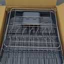 SUNLY Expandable Dish Drying Rack, Versatile Brackets for Pots & Pans, Space Saving Kitchen Drying Rack, Dish Racks for Kitchen Counter, Stainless Steel Dish Drainers with Extendable Spout, Gray (Gray + Silver)