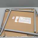 Heritage Kids Grey Kids Activity Table and Chair Set,3-Piece Furniture Set with 1 Square Table & 2 Folding Chairs, Playroom Table Set for Ages 3+