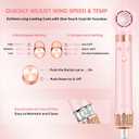 6 in 1 Professional Hot Air Styler Powerful Hair Dryer Brush & Multi-Styler with Auto Wrap Curlers Styling Without Heat Damage Fast Drying Curling Volumizing Travel Bag Ideal Gift for Women