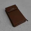 CaseMe Small Crossbody Cell Phone Bag for Women, RFID Blocking Shoulder Handbag Strap Wallet Purse with Card Slots, Brown