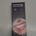 Plaque for Teeth Whitening Tools Electric Tartar Polishing Cleaning Kit with LED Light 5 Speed Modes with 5 Replacement Brush Heads (Black)