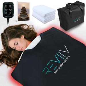 Portable Sauna Blanket with Bonus Cotton Insert Towel - V2.0 Major Upgrades! Premium Far Infrared Sauna Blanket for Detoxification - Sauna Blanket Infrared Saunas for Home with 85-185 Temp Range