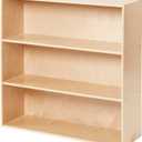 Sleekline 3-Shelf Storage Cabinet, 36" H, Book Shelf, Natural