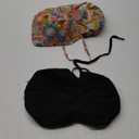 Adjustable Cotton Scrub Cap with Button, Cotton-Lined Working Cap Sweatband, Elastic Bandage Tie Back One Size