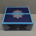 fanquare 21 Pieces Porcelain Tea Set with Sugar Bowl Creamer, Cup and Saucers for 6, Royal Floral Tea Service with Gold Trim for Party Wedding Birthday Gifting