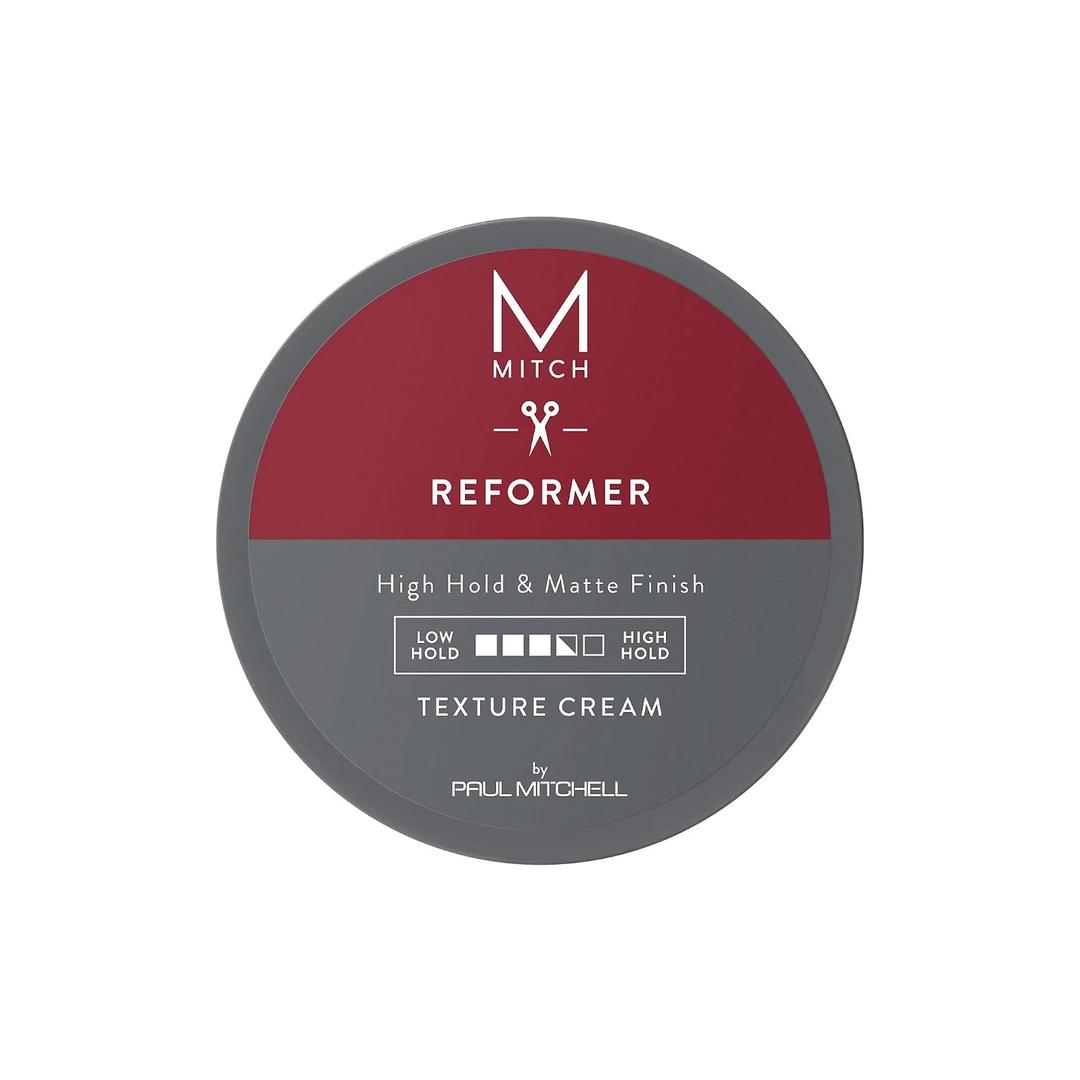 MITCH by Paul Mitchell Reformer Texture Cream for Men, High Hold, Matte Finish, For All Hair Types, Especially Fine to Medium Hair, 3 oz.