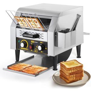 Dyna-Living Commercial Toaster 300 Slices/H Restaurant Toasters 110V 2200W Conveyor Rotating Toaster Oven Commercial Belt Toasters Hamburger Bread Bun Toaster for Restaurant Dyna-Living Commercial Toaster 300 Slices/H Restaurant Toasters 110V 2200W Conveyor Rotating Toaster Oven Commercial Belt Toasters Hamburger Bread Bun Toaster for Restaurant