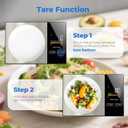 Smart Nutrition Food Scale with App - 1g Precision Digital Kitchen Scale, Tracks Calories & 24 Nutrients, Macros, Fat & Protein for Keto, Fitness & Meal Prep, 11lb/5kg with Tare Function
