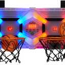 EastPoint Mini Basketball Hoop - Multi Color, Pack of 1 - Effortless Over-the-Door Basketball Hoop Setup - Compact Design for Field Day Games - Head-to-Head Kids Birthday Party Games