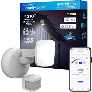 Enbrighten LED WI-FI Smart Security Light With Motion Detection White 1400 Lum.