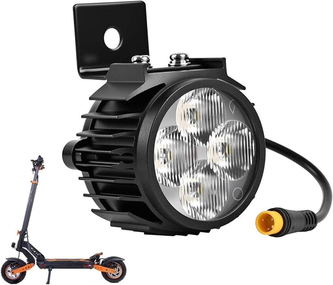 SUNGOOYUE E Bike Headlight, ABS Electric Scooter Headlight for G2 Pro Max, LED Headlamp with Horn Combo, Bright Front Light Replacement for Night Riding Safety Urban Commute