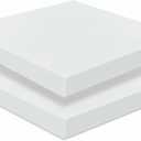 Frienda 2 Pack 2" x 20" x 20"Upholstery High Density Foam Cushion Replacement Square Cut to Size Foam Couch for Chair Couches Padding Shipping Packing DIY Cosplay Projects(White)