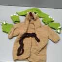 Newborn Photography Props Outfits Boy Girl Baby Crochet Outfits Handmade Infant Photo Shoot Knitted Baby Costume Sets (Green 5pcs)