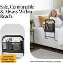 Medical king Bed Assist Rail Without Legs Bed Assist Rails for Seniors ASTM Approved Bed Assist bar with Storage Pocket Easy to get in or Out of Bed Safely with Floor Support
