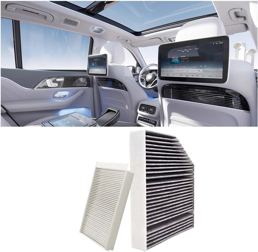 HEPA Cabin Air Filter for Mercedes Benz GLE 350 450 580 53 AMG, GLE 63 AMG S, GLS 450 580, GLS 63 AMG 2020-2025, Replaces 1678350200, 1678350400, CU19014, WP10707, WP10544