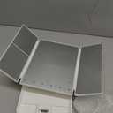 Makeup Mirror with Lights, 3 Color Lighting, Lighted Makeup Mirror, 10x 3X 2X Magnification, Vanity Mirror with 72LEDs, Touch Control, Dual Power Supply, Female Gift (White)