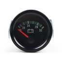 Dyno Racing 2" 52mm Electronic Car Voltmeter Pointer Volt Gauge Voltage Meter Yellow Light Car Meter Read 18-32V