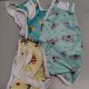 Jollywoods 3 Pack Washable Female Dog Diaper Onesie Sanitary Pantie with Adjustable Suspender, Reusable Fixed Doggie Diapers, Super Absorbent Leakproof for Large Dog in Heat Cycle L