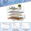 Harloon 4 Tier Paper Organizer Letter Tray Acrylic Desk File Organizer