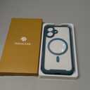 Miracase for iPhone 16 Case 6.1'', [Bubble Free] Full-Body Bumper Phone case with Built-in Full Glass Screen &Lens Protector,No Gap,Compatible with MagSafe,Drop Proof 16 Cover,Green