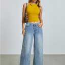 SweatyRocks Women's Ruched Halter Tops Backless Cow Neck Sleeveless Slim Fit Summer Top (Yellow, S)