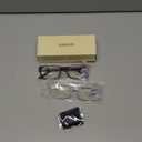 Gaoye 2-Pack of Reading Glasses - Blue-Light Filter, UV Protection - Readers with Rectangle Frames (Bright Leopard + Clear)